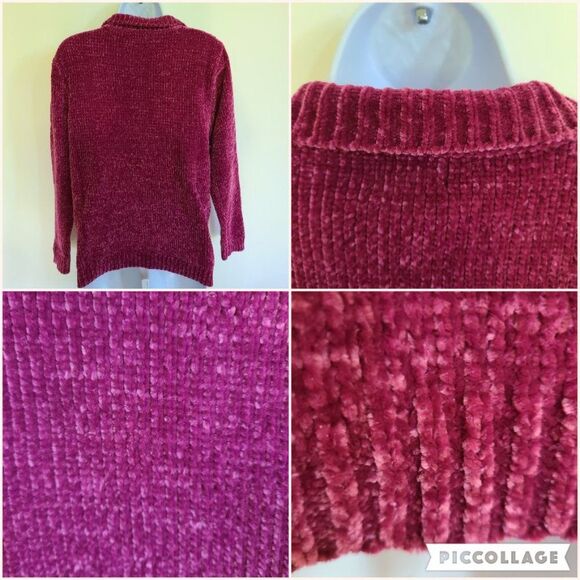 Bon Worth Women's Chenille Full Zip Cardigan Sweater Jacket Size XSP (XS Petite) - Picture 15 of 16